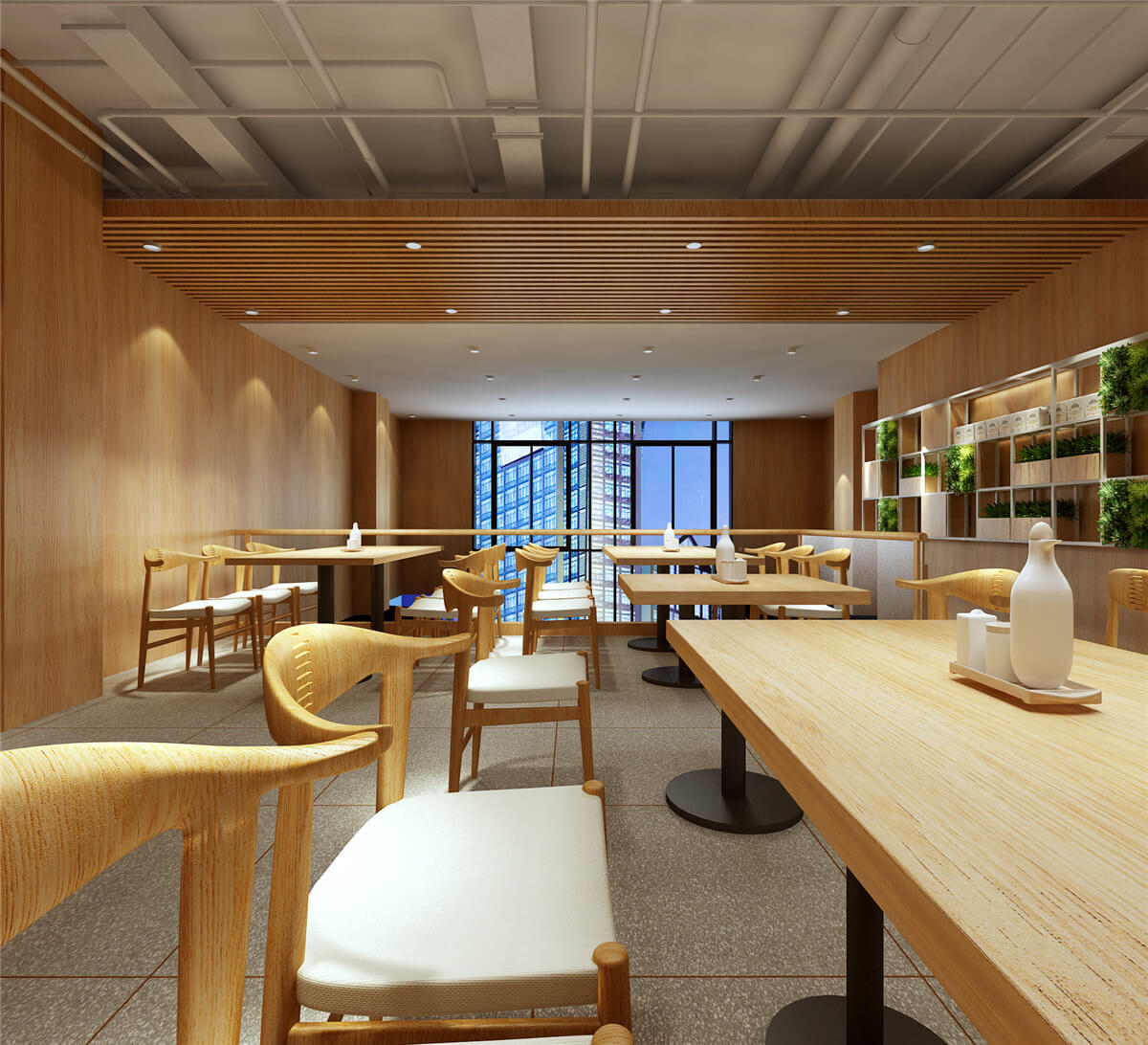 鄭州焦耳中式快餐連鎖萬達店設(shè)計公司裝修案例