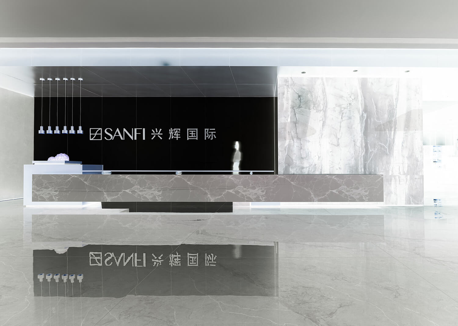 鄭州集團辦公室設計公司-興輝國際總部展廳裝修設計案例(圖4)