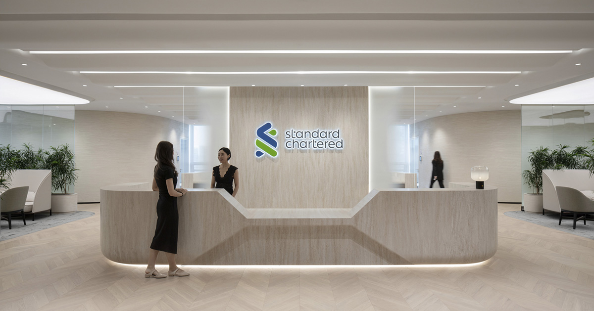 多元、包容的渣打銀行上海總部辦公室裝修設(shè)計(圖1)