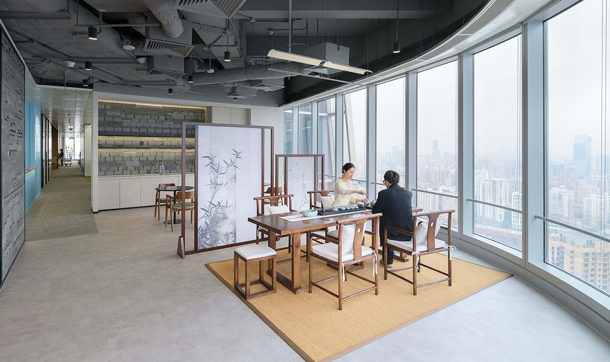 海派摩登  跨國物流公司時尚辦公室裝修設計(圖10)